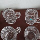 4 cut crystal beer mugs from Tiffany and Co.