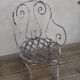 Fauteuil de jardin XIX° en fer forgé
