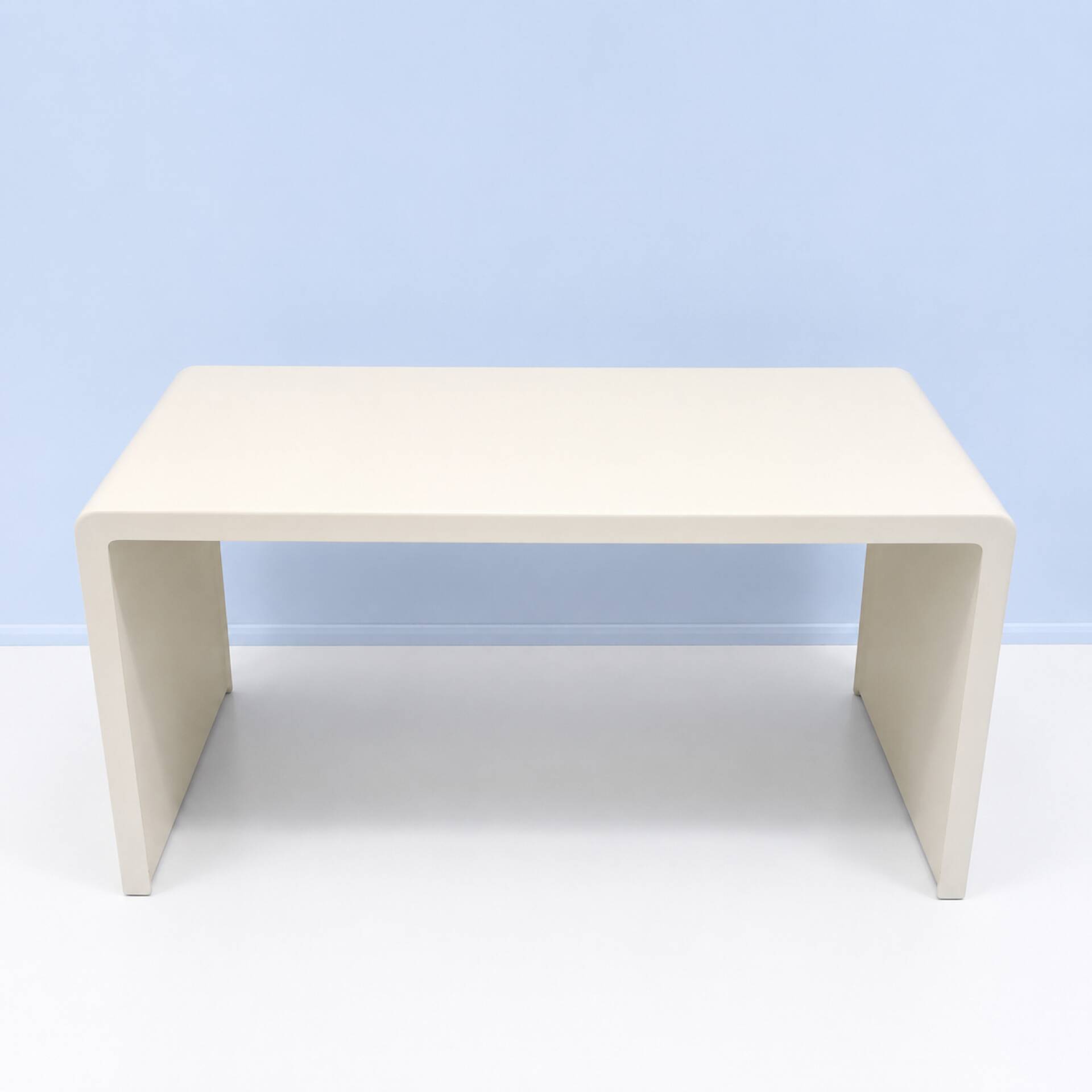 Monobloc polyester desk by Berthe Libert, 1970s.
