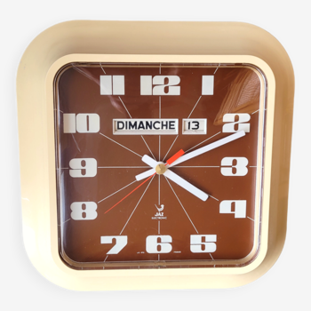 Grande horloge murale Jaz vintage 1970