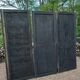3 large carved wooden panels/doors