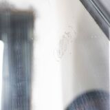 Vintage 1960s Italian-design glass teardrop wall mirror