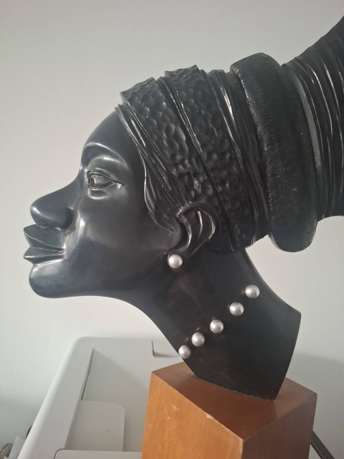 Portrait of an African woman tribal art