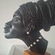 Portrait of an African woman tribal art