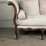 Louis XV Daybed In Beech Carved On All 4 Sides, France