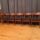 Ensemble de six chaises de style Børge Mogensen Farstrup, Danemark, années 1960.