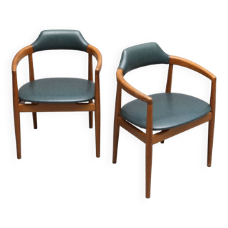 Paire de chaises danoises, années 1950