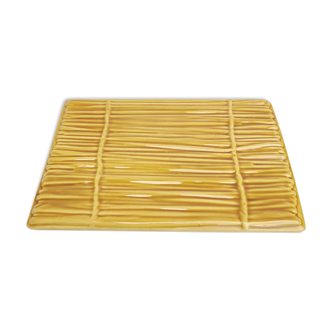 Straw-style ceramic cheese platter