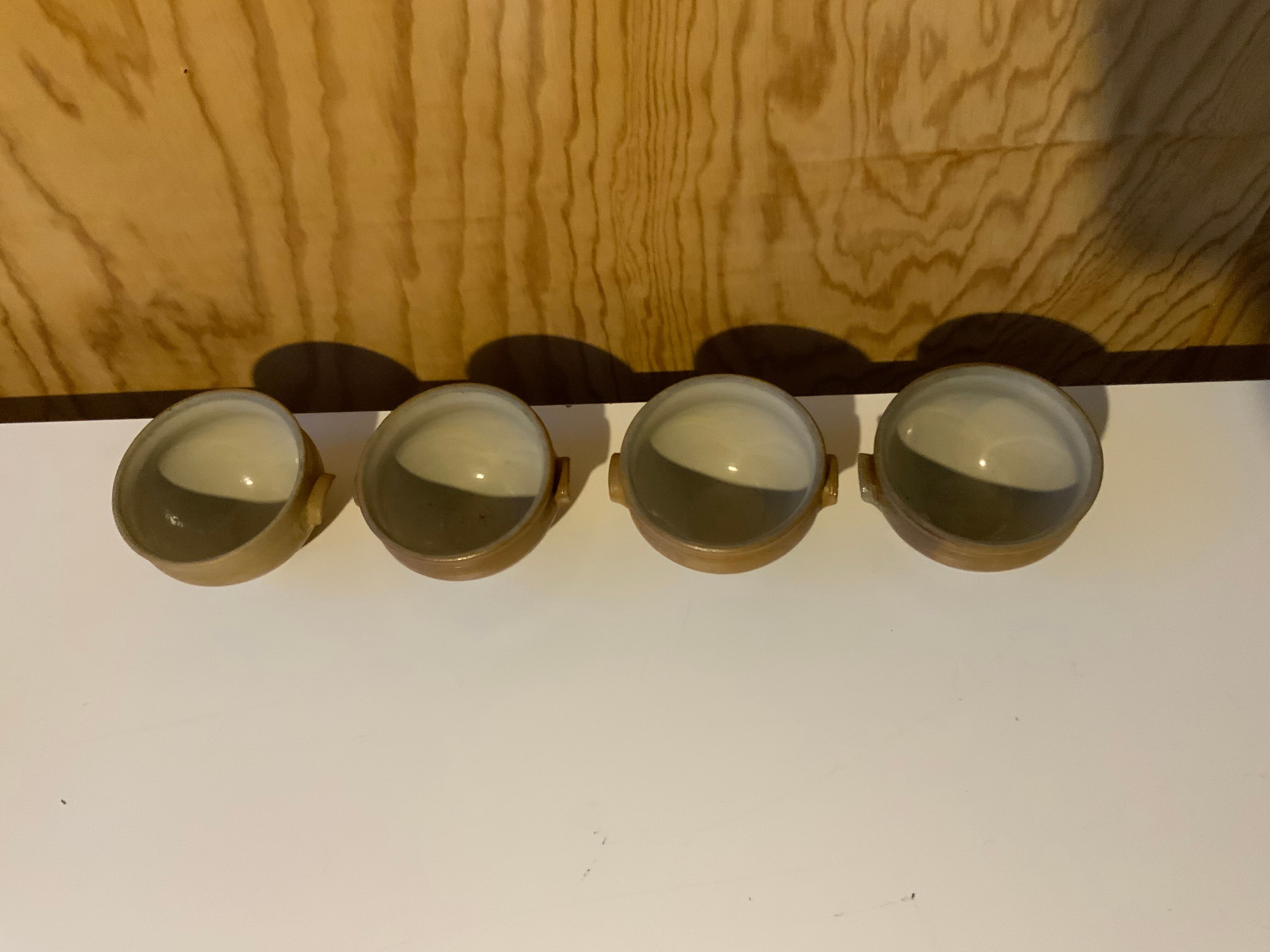 4 Selency stoneware bowls x Monoprix Croisé Laroche