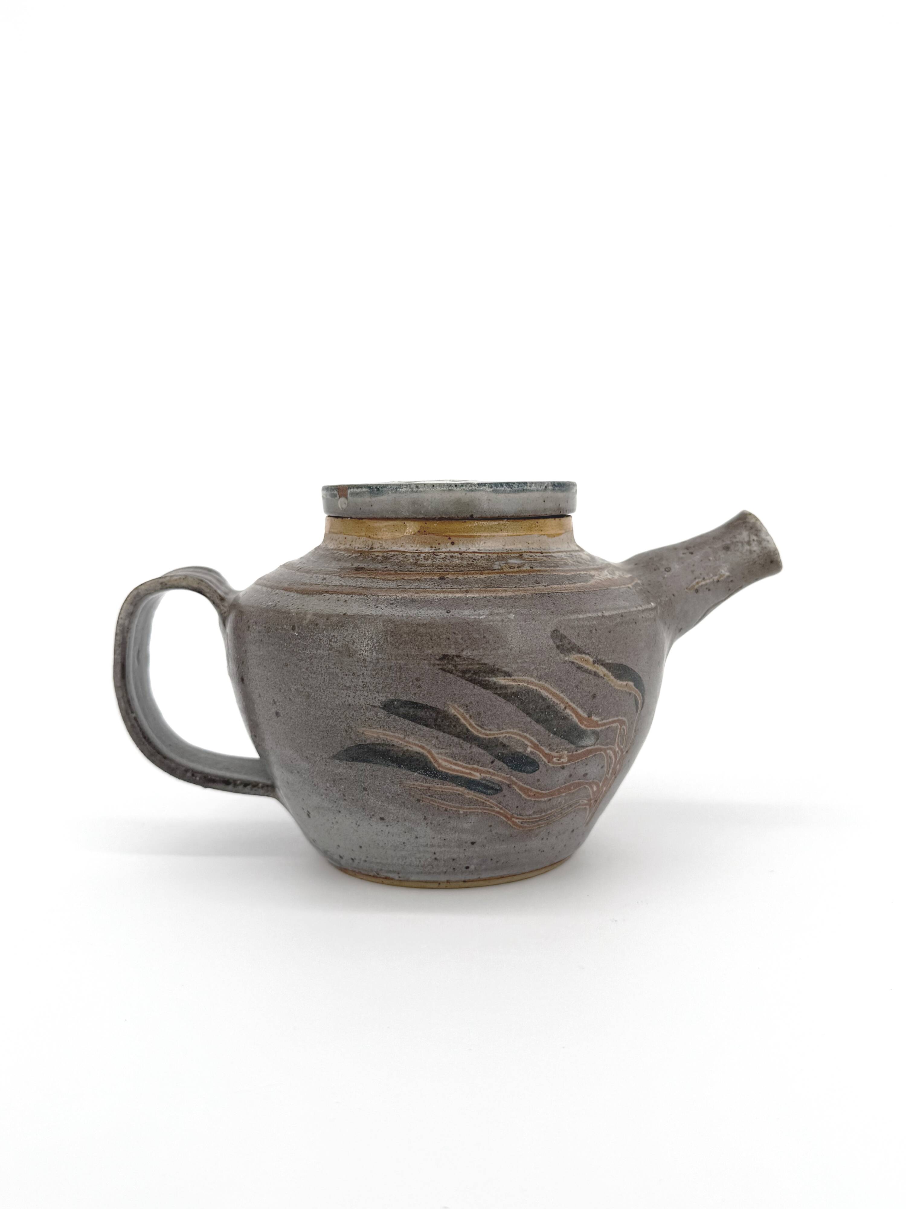 Danish glazed stoneware teapot – Japanese influences, 1960s-70s