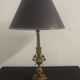 Pair of brass lamps at the end of the 19th century