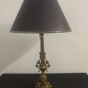 Paire de lampes en laiton fin XIXème