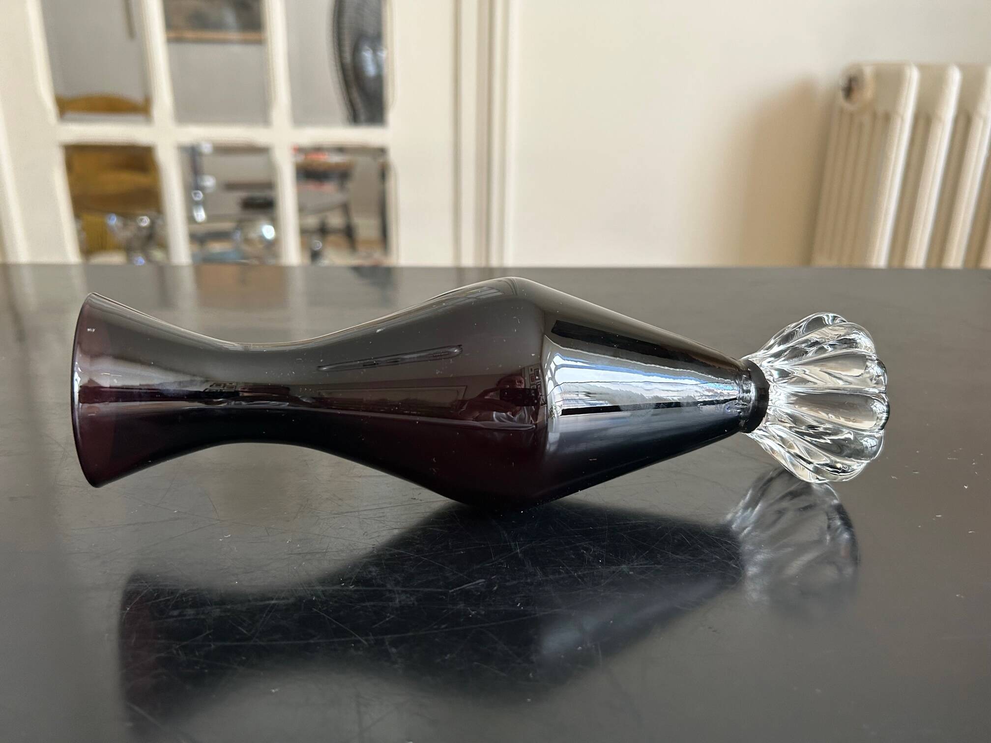 Italian glass vase 1960