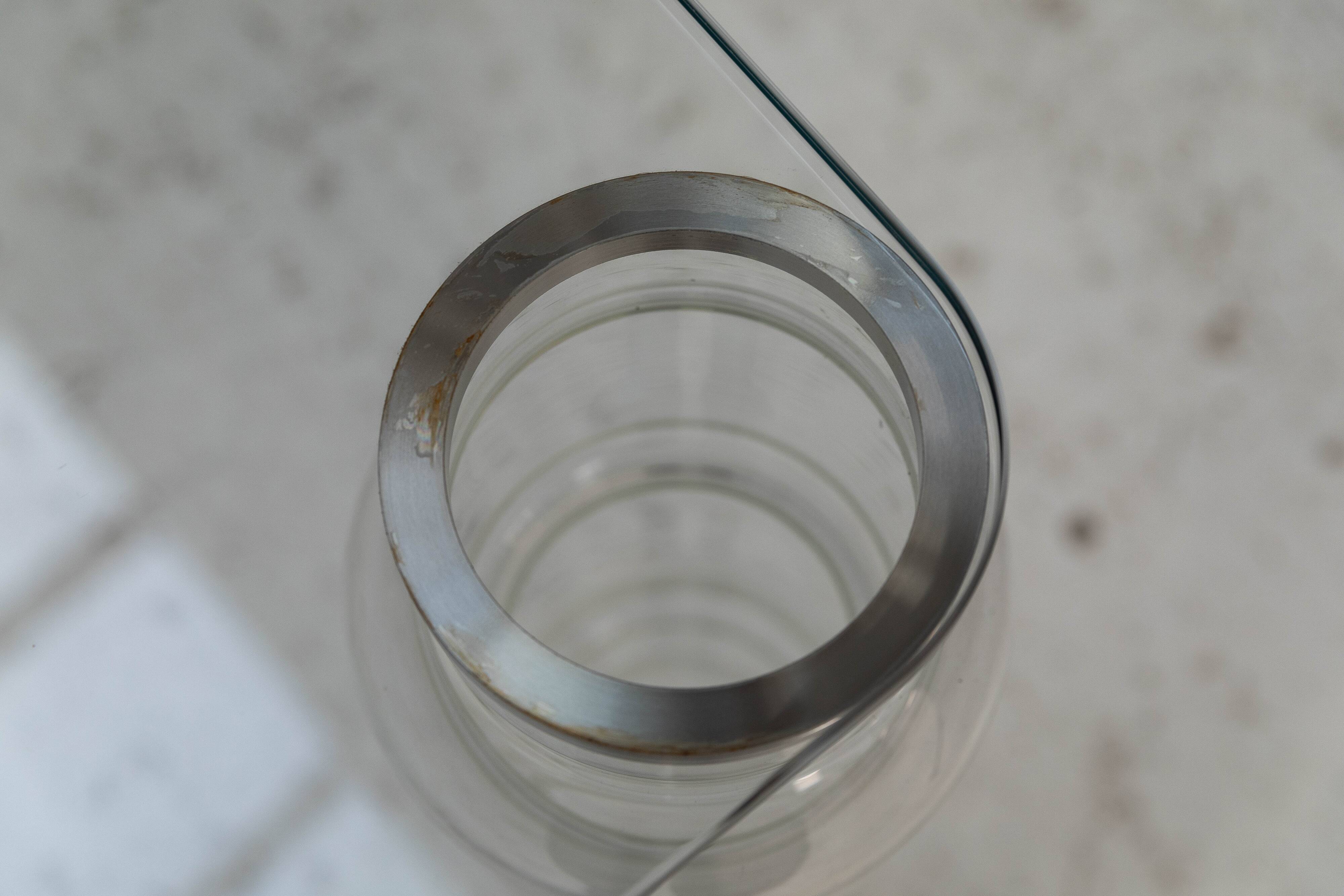 Table à manger en verre par Piero Lissoni pour Glas Italia, années 1970
