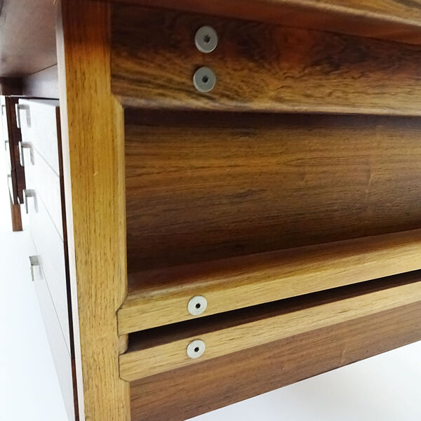 Bureau en bois de rose danois du milieu du siècle par Arne Vodder pour Sibast