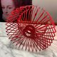 Tradig fruit basket by Ehlen Johansson red metal