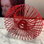 Tradig fruit basket by Ehlen Johansson red metal