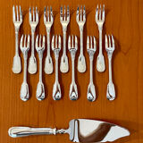 Christofle Chinon 12 cake forks and 1 pie server new condition