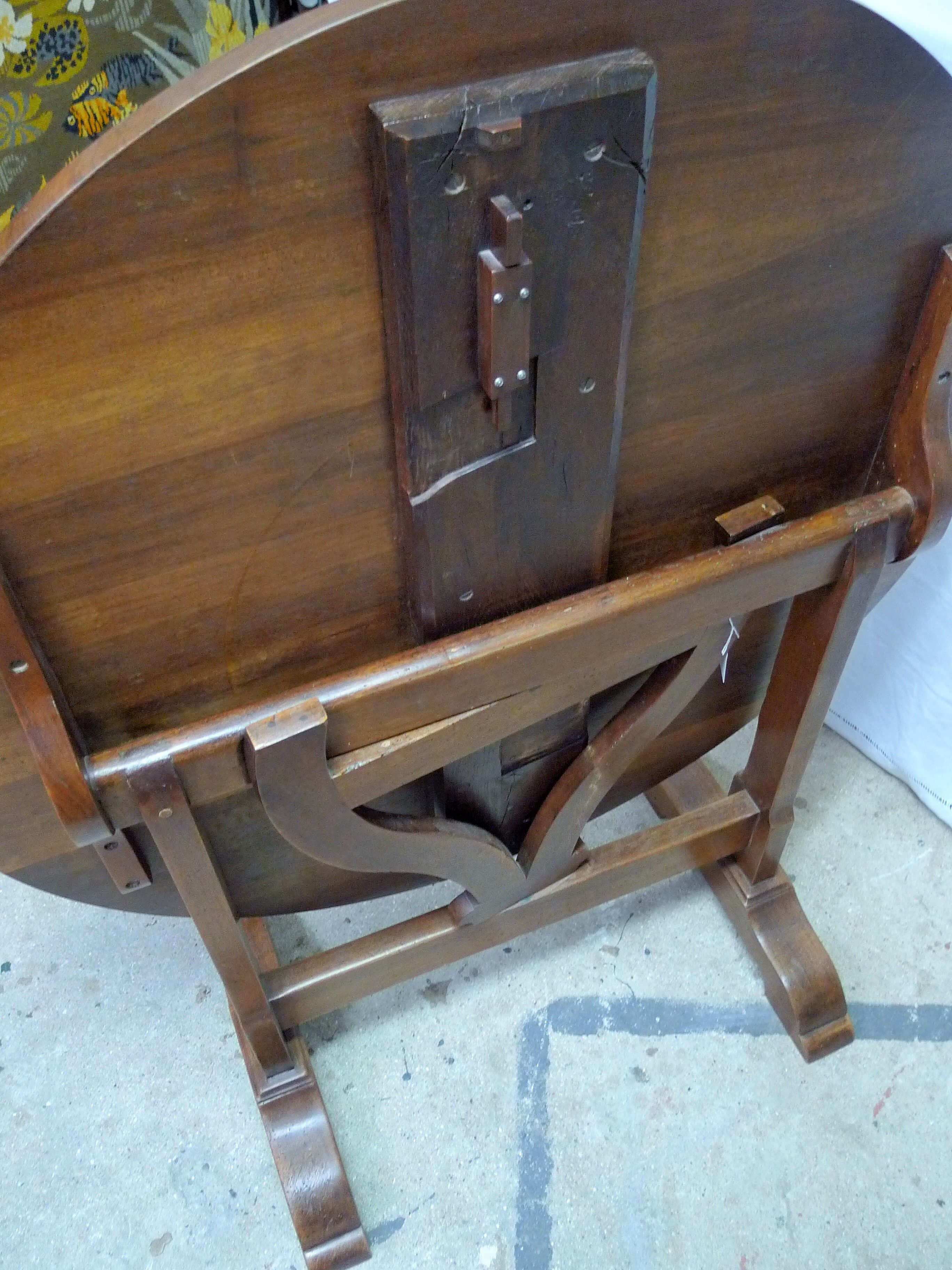 Oak winemaker's table