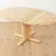 Dining table from the 1980s, solid bleached pine