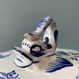 Soupière XIXth earthenware of Gien