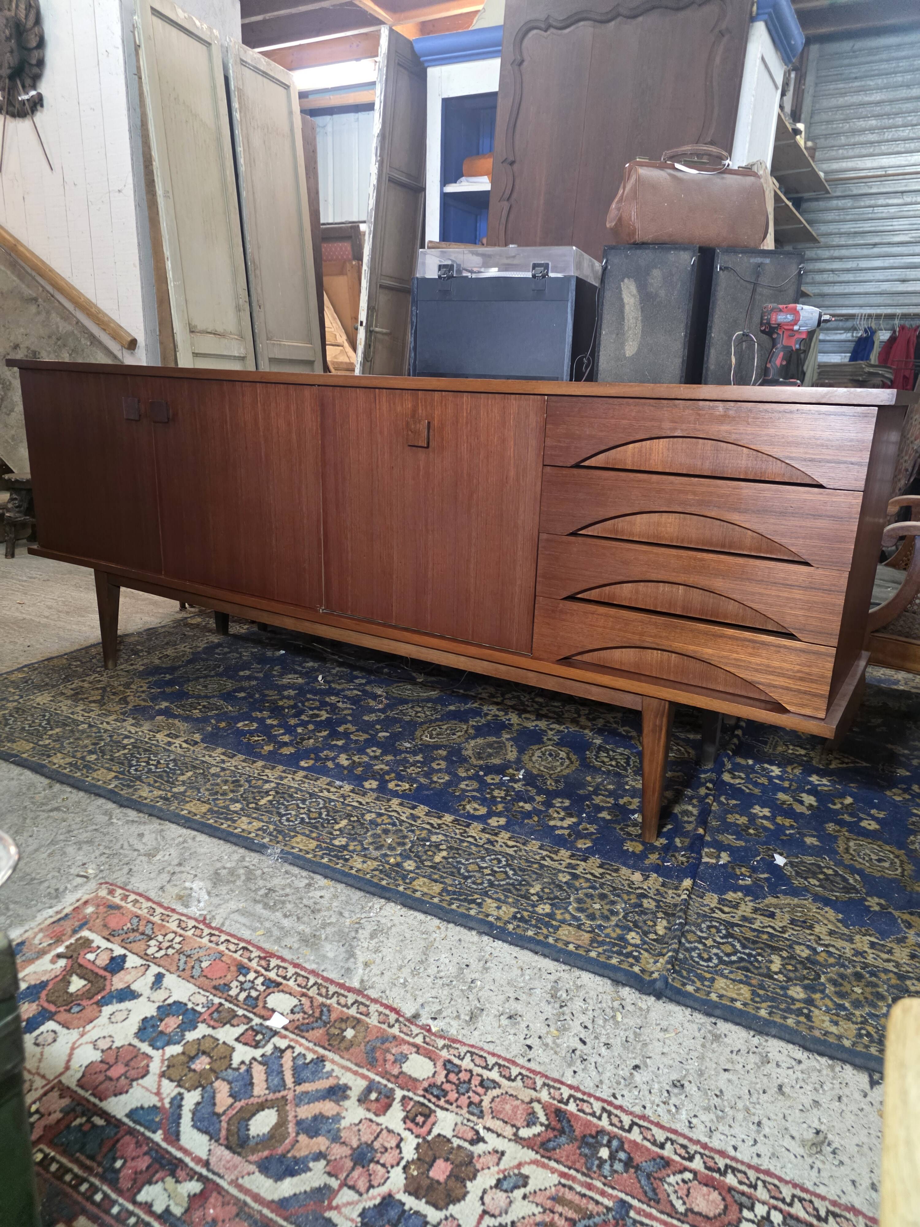 Scandinavian teak sideboard from the 1960s.