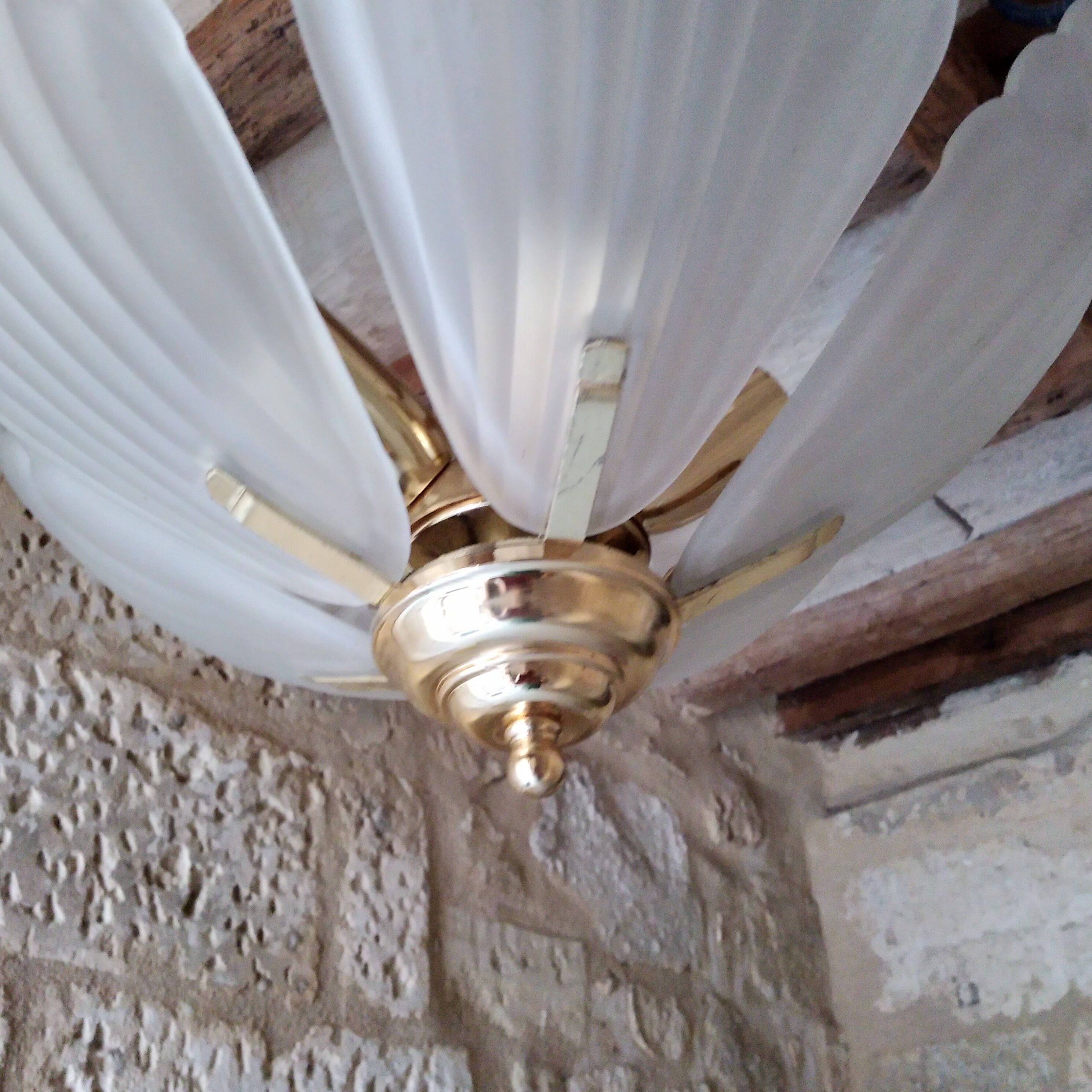 Chandelier murano shells 1970