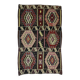 Turkish Kilim Yoruk Vintage 175x282 cm Geometric Brown and Beige