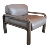 Orsay leather armchair by Gae Aulenty for Knoll
