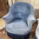 Salon crapaud comprenant cabale et fauteuils + pouf