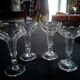 4 champagne crystal cups