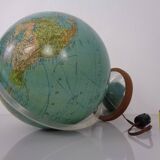 Vintage Illuminated Duo Glass Globe by Paul Oestergaard for Columbus, Germany, 1950s