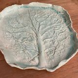 Pair of cabbage leaf dessert plates