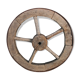Old wheelbarrow wheel or cart
