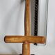 Portemanteau en bois tourné à l'imitation du bambou, 4 patères, 73 cm