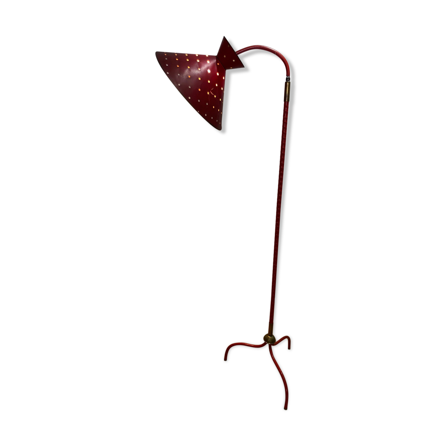 Lamppost with paper lampshade 1950