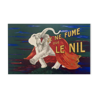 Affiche Je ne fume que le nil par Leonetto Cappiello - Signé par l'artiste - On linen