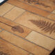Coffee table roger Capron ceramic and wood herbariums, signed table, 60s