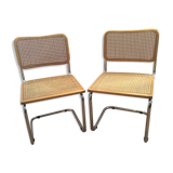 Pair of chairs Marcel Breuer Cesca B32