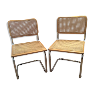 Paire de chaises Marcel Breuer Cesca B32