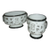 Painted porcelain planter and pot signed P. AGIN