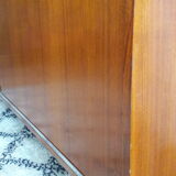 Row 70's chrome and teak plywood