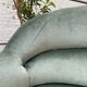 Water green velvet toad sofa