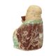 Large XL Polychrome Wooden Laughing Buddha Statue 47 cm