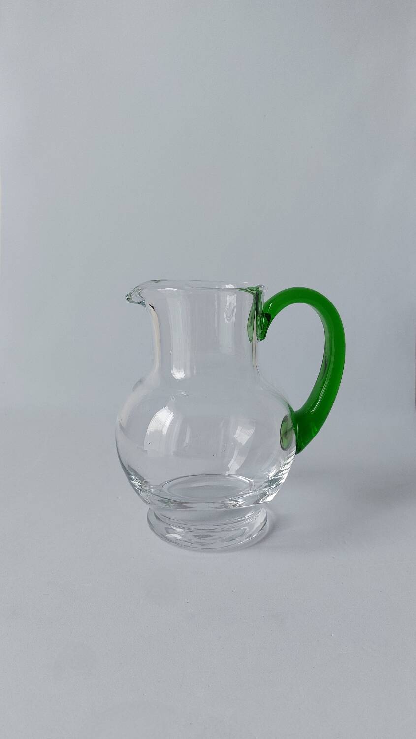 Carafe vert vin Alsace vaisselle vintage