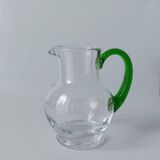 Green carafe Alsace wine vintage tableware