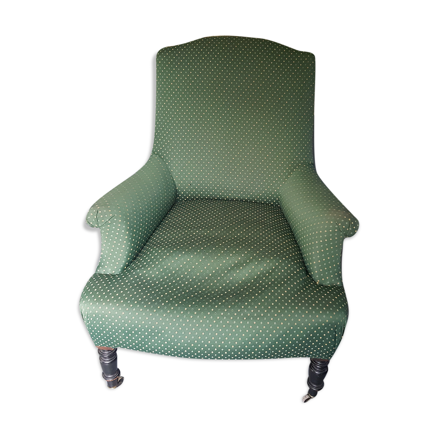 Green armchair