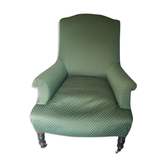Green armchair