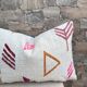 Handmade cushion cover in Berber wool: Moroccan Kilim cushion.