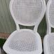 4 chaises anciennes bois et cannage